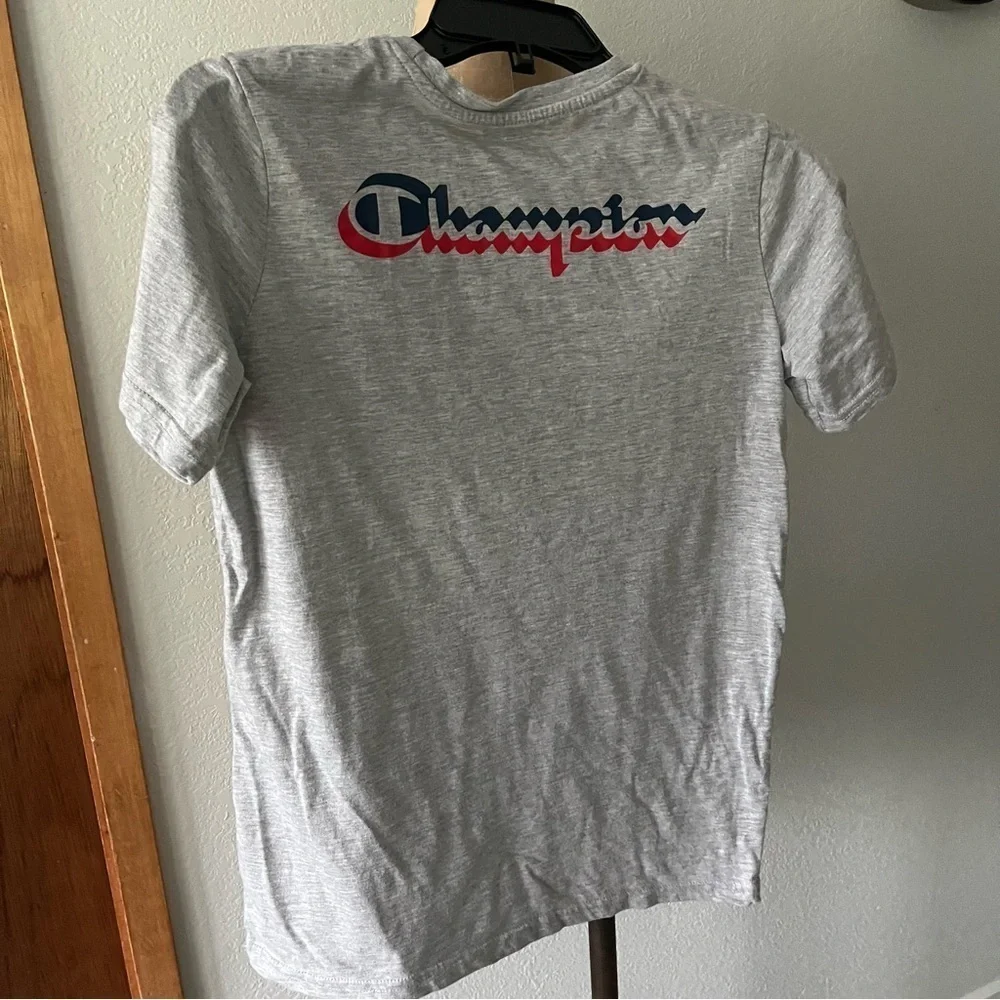 SET OF 3 Boys XL CHAMPION Short Sleeve Tshirt AOP Gray Blue - Picture 4 of 9